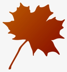 Orange Maple Leaf Clipart, HD Png Download, Transparent PNG