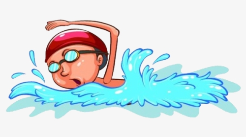 Clipart Dog Swim - Boy Swimming Transparent, HD Png Download, Transparent PNG
