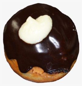 Dsc - Chocolate Donut With White Cream Filling, HD Png Download, Transparent PNG