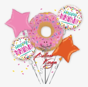 Donut Glazed Bouquet - Donuts Birthday Balloon Bouquet, HD Png Download, Transparent PNG