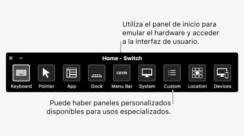 El Panel De Inicio De “control Por Botón” Incluye Botones - Menu, HD Png Download, Transparent PNG