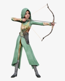 Fee, Elf, Arch, Arrow, Objectives, Quiver, Fairy, Fae - Woman Archer Silhouette Png, Transparent Png, Transparent PNG