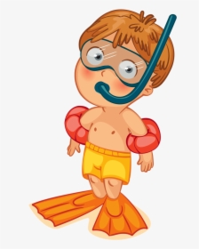 Cartoon Person Swimming Png , Png Download - Cartoon Person Swimming Png, Transparent Png, Transparent PNG