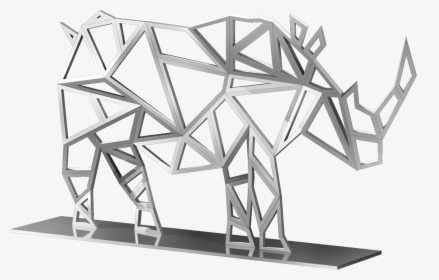 Rhino Geometric Sculptures, HD Png Download, Transparent PNG