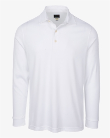 White - Long Sleeve Polo Png, Transparent Png, Transparent PNG