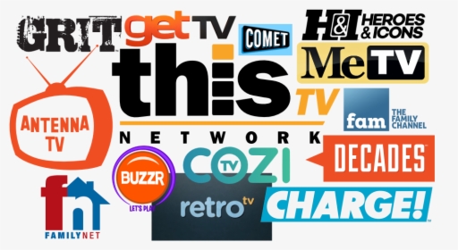 Us Over The Air Retro Television Networks - Metv Decades Heroes And Icons, HD Png Download, Transparent PNG