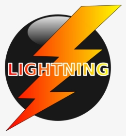 Orange Lightning Bolt - Orange And Black Lightning Bolt, HD Png Download, Transparent PNG