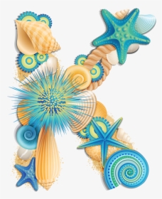 Shell Clipart Summer - Seashell Letter K Clipart, HD Png Download, Transparent PNG