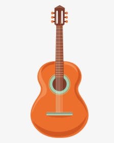 Tiple Ukulele Guitar Instrument Acoustic Cartoon Clipart - Acoustic Guitar Cartoon Png, Transparent Png, Transparent PNG