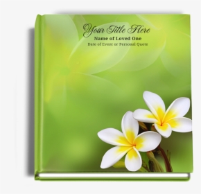 Plumeria Funeral Guest Book, HD Png Download, Transparent PNG