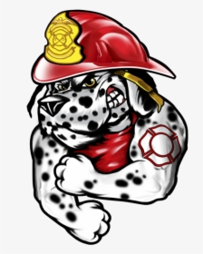 Fireman Clipart Running - Dalmatian Fire Department Shirt, HD Png Download, Transparent PNG