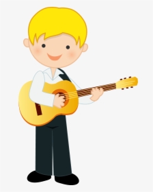 Music Clipart, Clipart Boy, Boys Playing, Playing Guitar, - Musician Clipart, HD Png Download, Transparent PNG