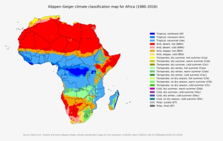 Climate Map Of Africa, HD Png Download, Transparent PNG