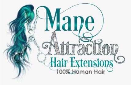 Mane Attraction Hair Extensions Logo On Transparent - Calligraphy, HD Png Download, Transparent PNG