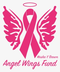 Angel Wings Fund - Breast Cancer Angel Png, Transparent Png, Transparent PNG