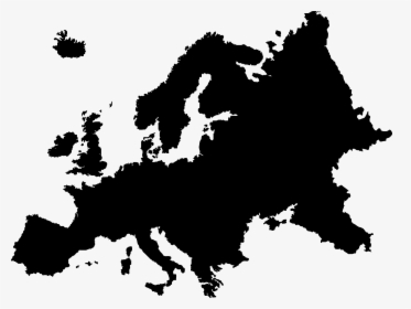 Europe Map Silhouette, HD Png Download, Transparent PNG