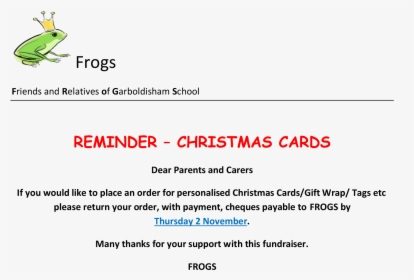 Frogs Christmas Cards Reminder - Frog Prince Clip Art, HD Png Download, Transparent PNG