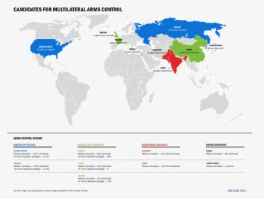 Candidates For Multilateral Arms Control - World Map, HD Png Download, Transparent PNG