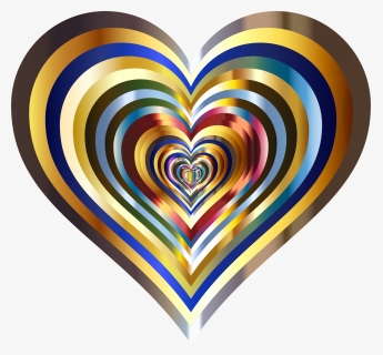 Heart,organ,symmetry - Png Metallic Hearts, Transparent Png, Transparent PNG