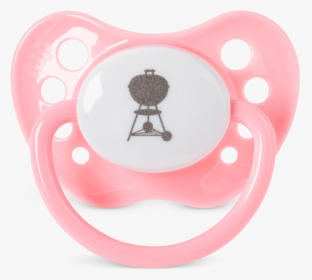 Weber Baby Pacifier Pink / White With Bag , Png Download - Baby Dummy Transparent, Png Download, Transparent PNG