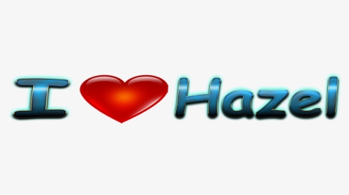 Hazel Love Name Heart Design Png - Name I Love David, Transparent Png, Transparent PNG