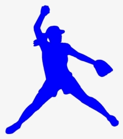 Softball Pitcher Clipart Logo Transparent Png - Transparent Softball Pitcher Silhouette, Png Download, Transparent PNG