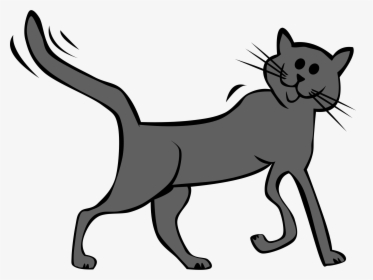 Clipart Cat Tail - Cat Animation Png, Transparent Png, Transparent PNG