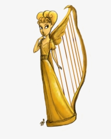 Harp Clipart Yellow - Singing Harp Jack And The Beanstalk, HD Png Download, Transparent PNG