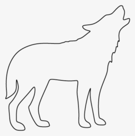 Drawing Dog Arctic Wolf Clip Art - Wolf Outline Drawing, HD Png Download, Transparent PNG