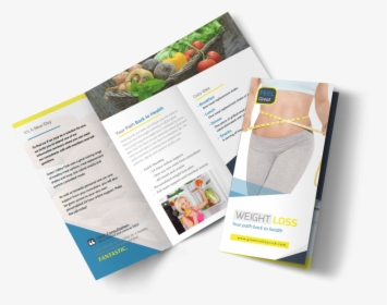 Weight Loss Brochures Tri-fold Brochure Template Preview - Brochure, HD Png Download, Transparent PNG