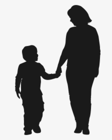 Mother Child Silhouette Son - Mother And Son Emoji, HD Png Download, Transparent PNG