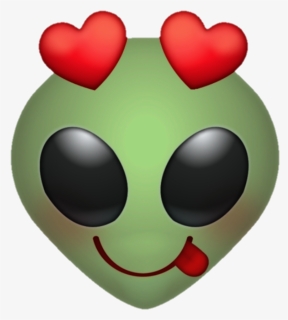 #emoji #alien #love #green #eyes - Illustration, HD Png Download, Transparent PNG
