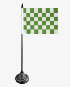 Checkered Green-white Table Flag - Flag, HD Png Download, Transparent PNG
