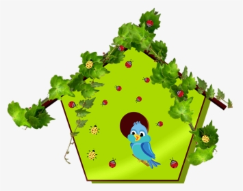 Bluebird, Bird, Birdhouse, Avian, House, Home, Insects - Birdhouse Clipart, HD Png Download, Transparent PNG