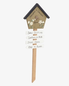 Birdhouse Sign - Sign, HD Png Download, Transparent PNG