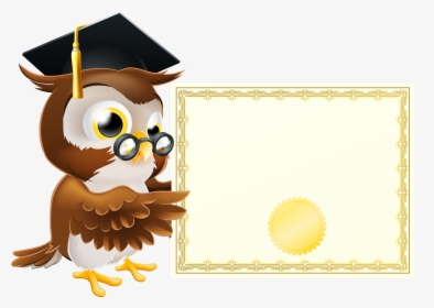 Picture Free Download Owl School Clipart - Owl Certificate, HD Png Download, Transparent PNG