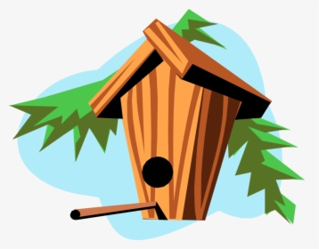 Vector Illustration Of Birdhouse Or Birdbox Nest Boxes - Bird Houses, HD Png Download, Transparent PNG