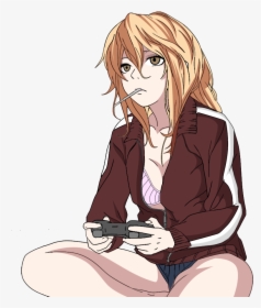Anime Gamer Girl Png - Anime Gamer Girl Pose, Transparent Png, Transparent PNG