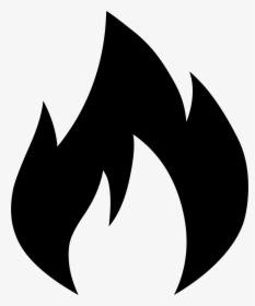 Fire Svg Png Icon Free Download Onlinewebfonts - Fire Emoji Black And White, Transparent Png, Transparent PNG