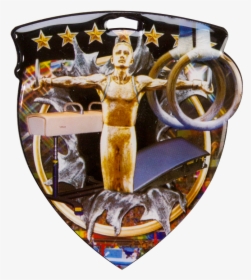 Color Burst Medal For Gymnastics Events - Badge, HD Png Download, Transparent PNG