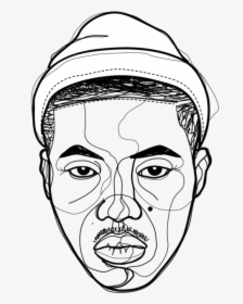 Clip Art Rapper Drawing - Rappers Black And White Png, Transparent Png, Transparent PNG
