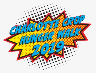 2019 Charlotte Crop Hunger Walk T-shirt Logo - Comic Bubble, HD Png Download, Transparent PNG