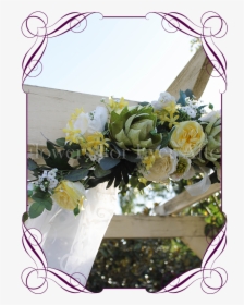 Yellow Green Wedding Table Arbor Arch Decoration Flowers - Garden Roses, HD Png Download, Transparent PNG