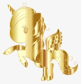 Cuddly Unicorn By Annalise1988 Sparkling Gold - Illustration, HD Png Download, Transparent PNG