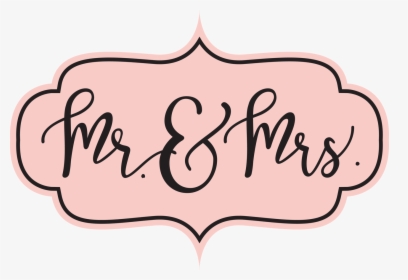 Mr And Mrs Png Clipart , Png Download - Mr And Mrs Pink, Transparent Png, Transparent PNG