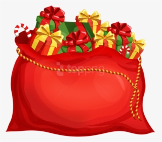 Png Free Images , Transparent Cartoons - Santas Bag Cartoon, Png Download, Transparent PNG