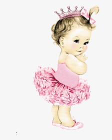 Ballet Dancer Infant Tutu Clip Art - Cute Baby Princess Clipart, HD Png Download, Transparent PNG