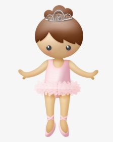 Png Clip Art - Baby Ballerina Brown Hair Clip Art, Transparent Png, Transparent PNG