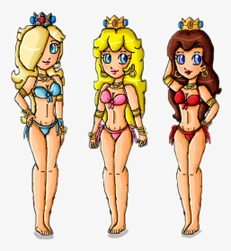 Bikini Jewelry Girls By Ninpeachlover-d8kizxb - Girls In Bikinis Cartoons, HD Png Download, Transparent PNG
