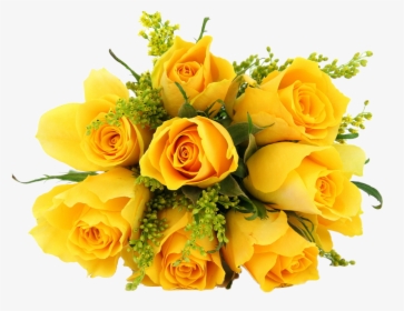 Bouquet Of Yellow Roses Png - Yellow Flowers Png, Transparent Png, Transparent PNG